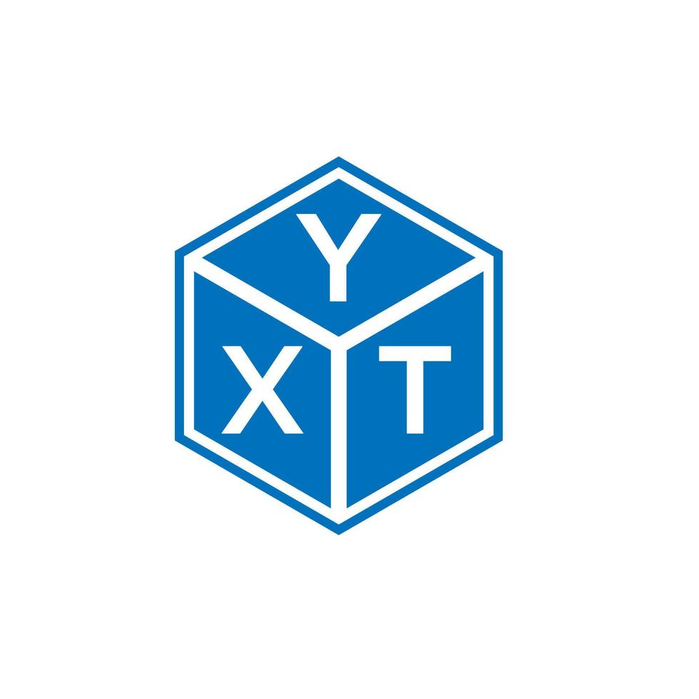 YXT letter logo design on white background. YXT creative initials letter logo concept. YXT letter design. vector