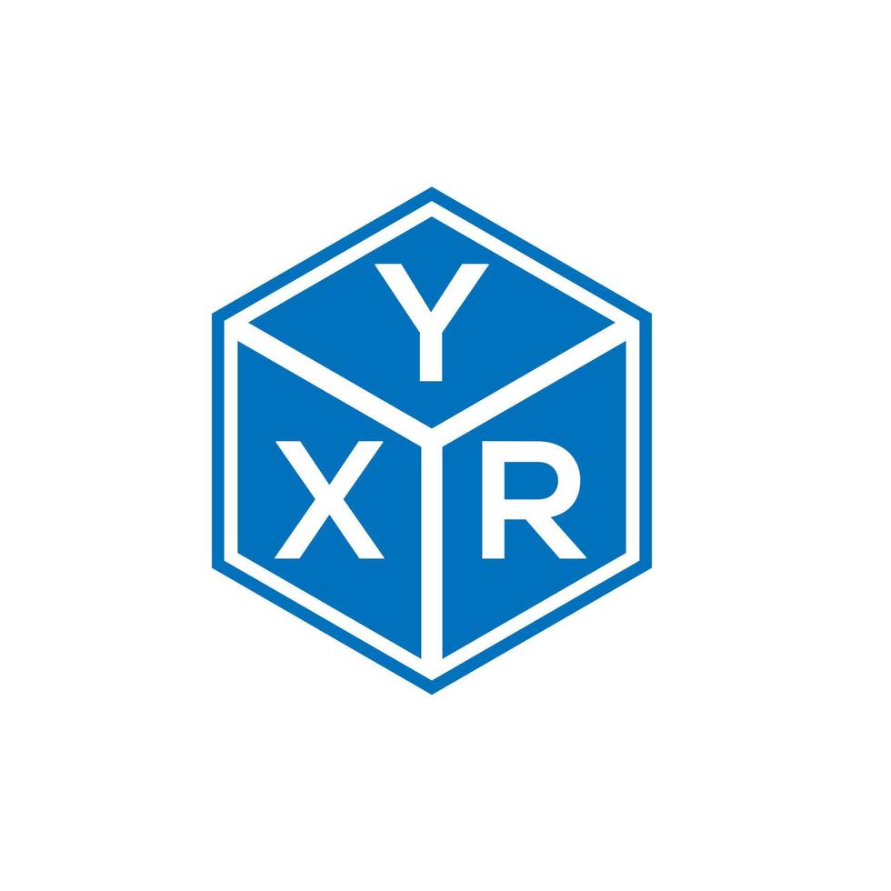 YXR letter logo design on white background. YXR creative initials letter logo concept. YXR letter design. vector