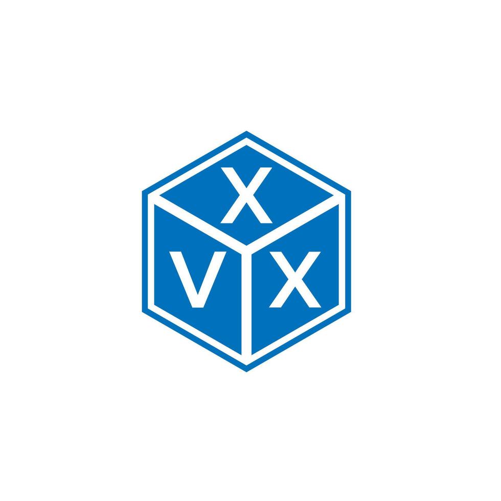 Diseño del logotipo de la letra xvx sobre fondo blanco. Concepto de logotipo de letra de iniciales creativas xvx. diseño de letras xvx. vector