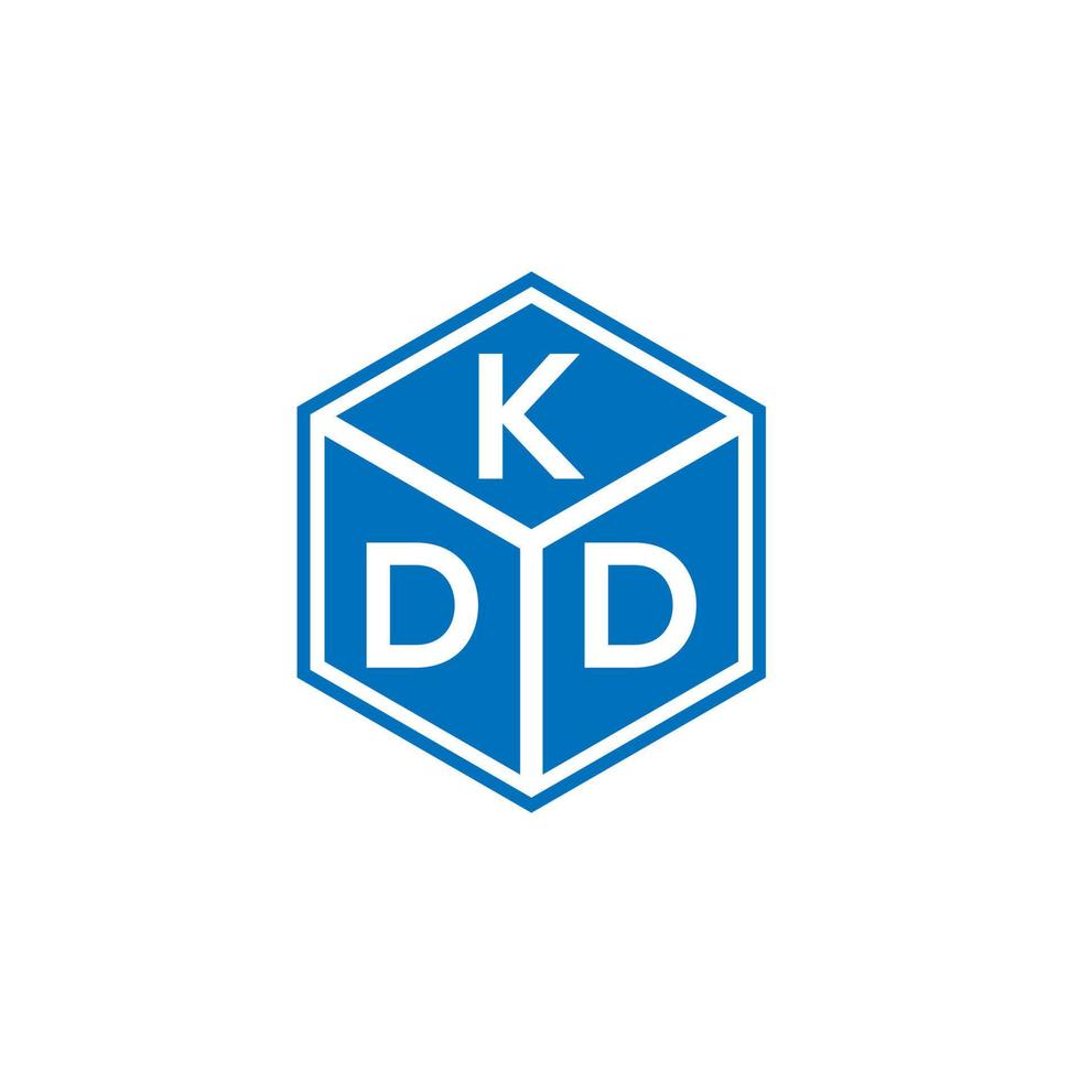 KDD letter logo design on white background. KDD creative initials letter logo concept. KDD letter design. vector
