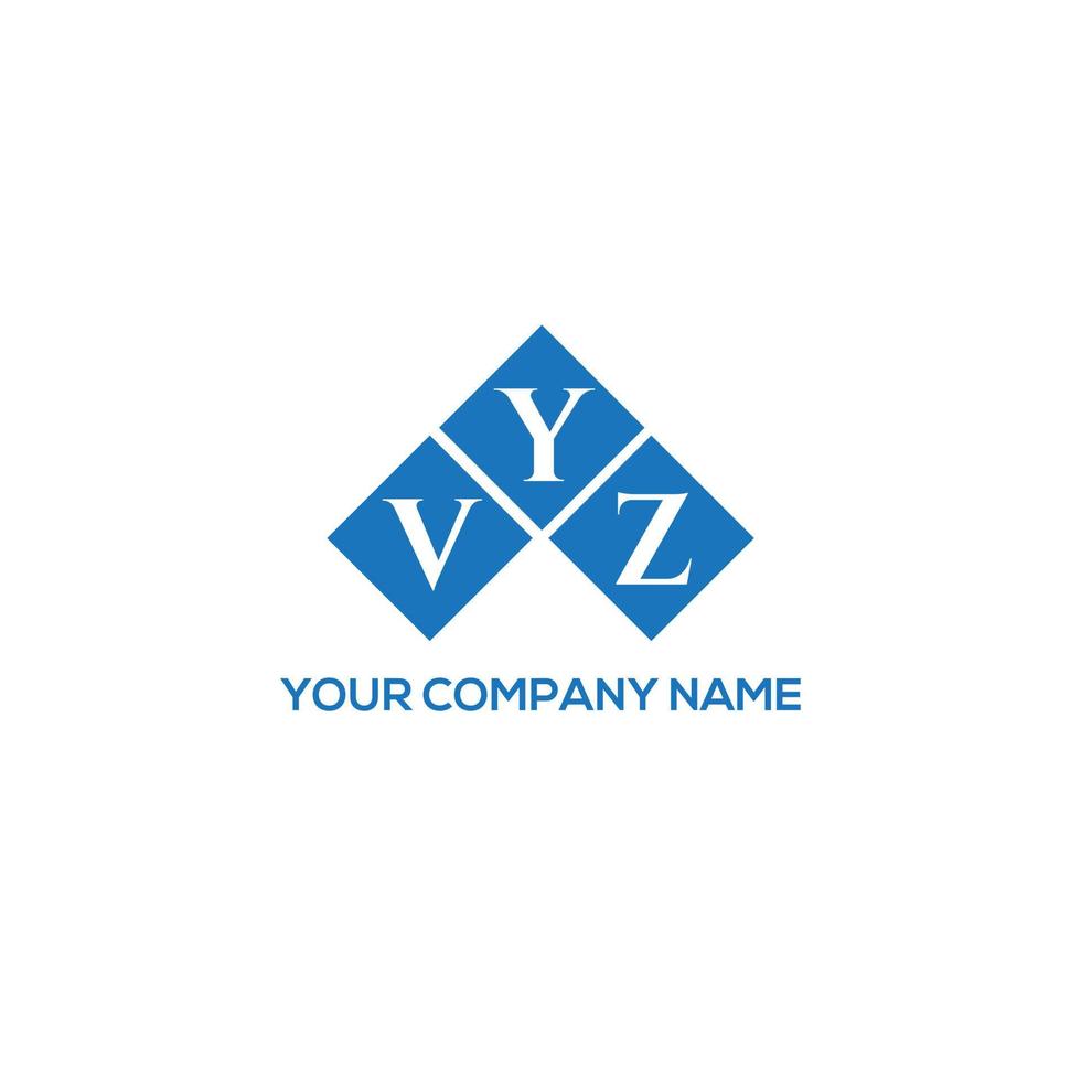 . concepto de logotipo de letra de iniciales creativas vyz. diseño de letras vyz. diseño de logotipo de letras vyz sobre fondo blanco. concepto de logotipo de letra de iniciales creativas vyz. diseño de letras vyz. vector