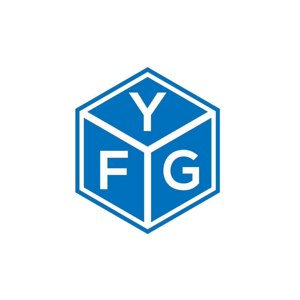 diseño de logotipo de letra yfg sobre fondo blanco. yfg creativo iniciales letra logo concepto. diseño de letras yfg. vector
