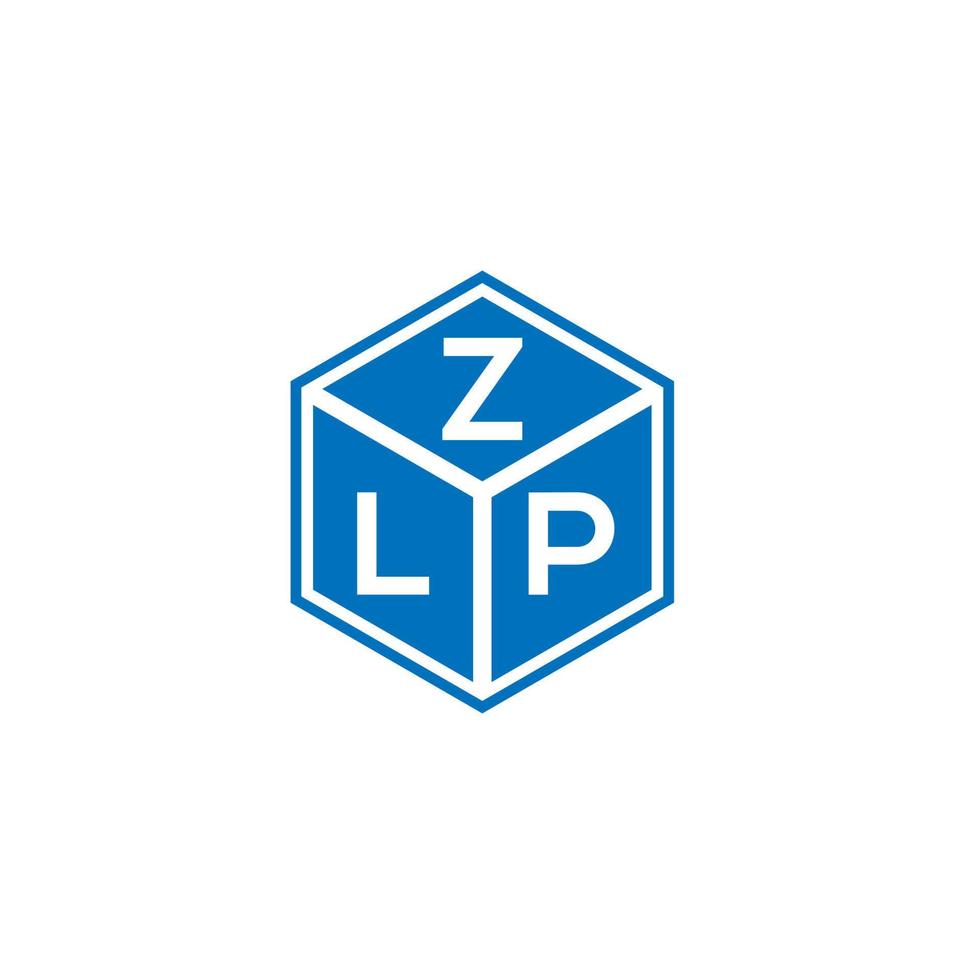 diseño de logotipo de letra zlp sobre fondo blanco. concepto de logotipo de letra de iniciales creativas zlp. diseño de letras zlp. vector