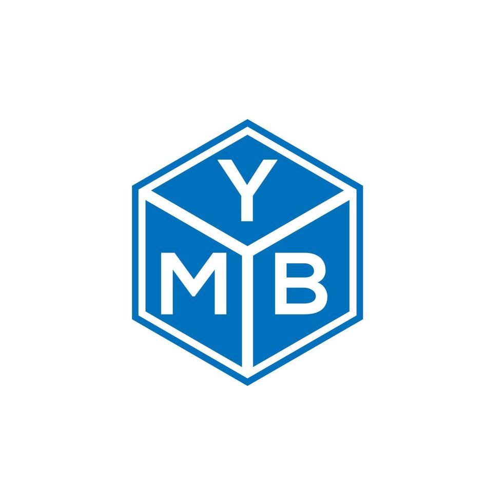 diseño de logotipo de letra ymb sobre fondo blanco. ymb creative iniciales carta logo concepto. diseño de letras ymb. vector