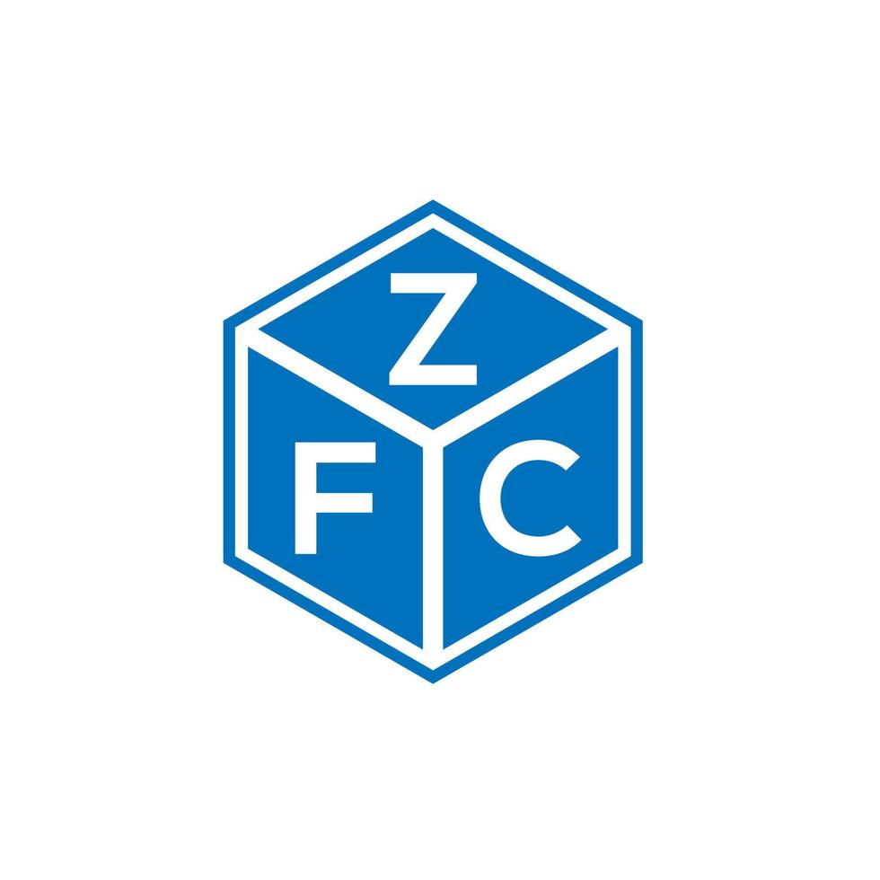 ZFC letter logo design on white background. ZFC creative initials letter logo concept. ZFC letter design. vector