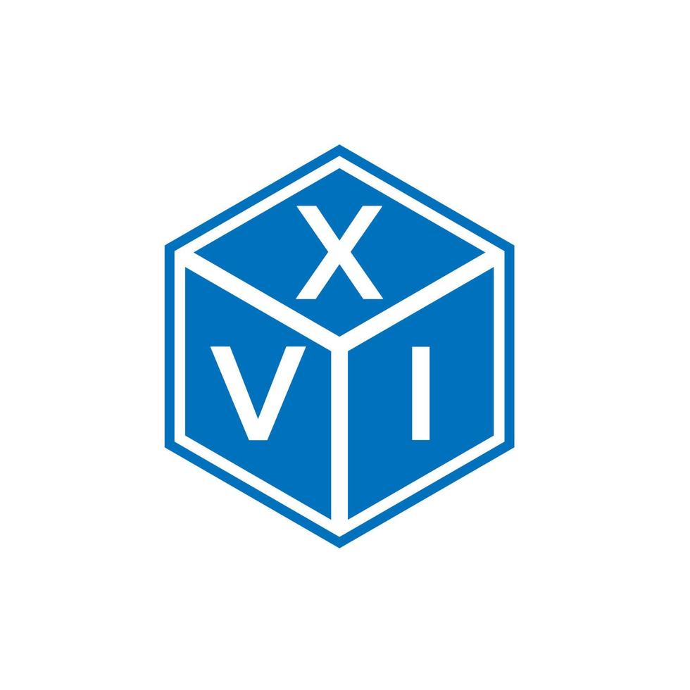 XVI letter logo design on white background. XVI creative initials letter logo concept. XVI letter design. vector