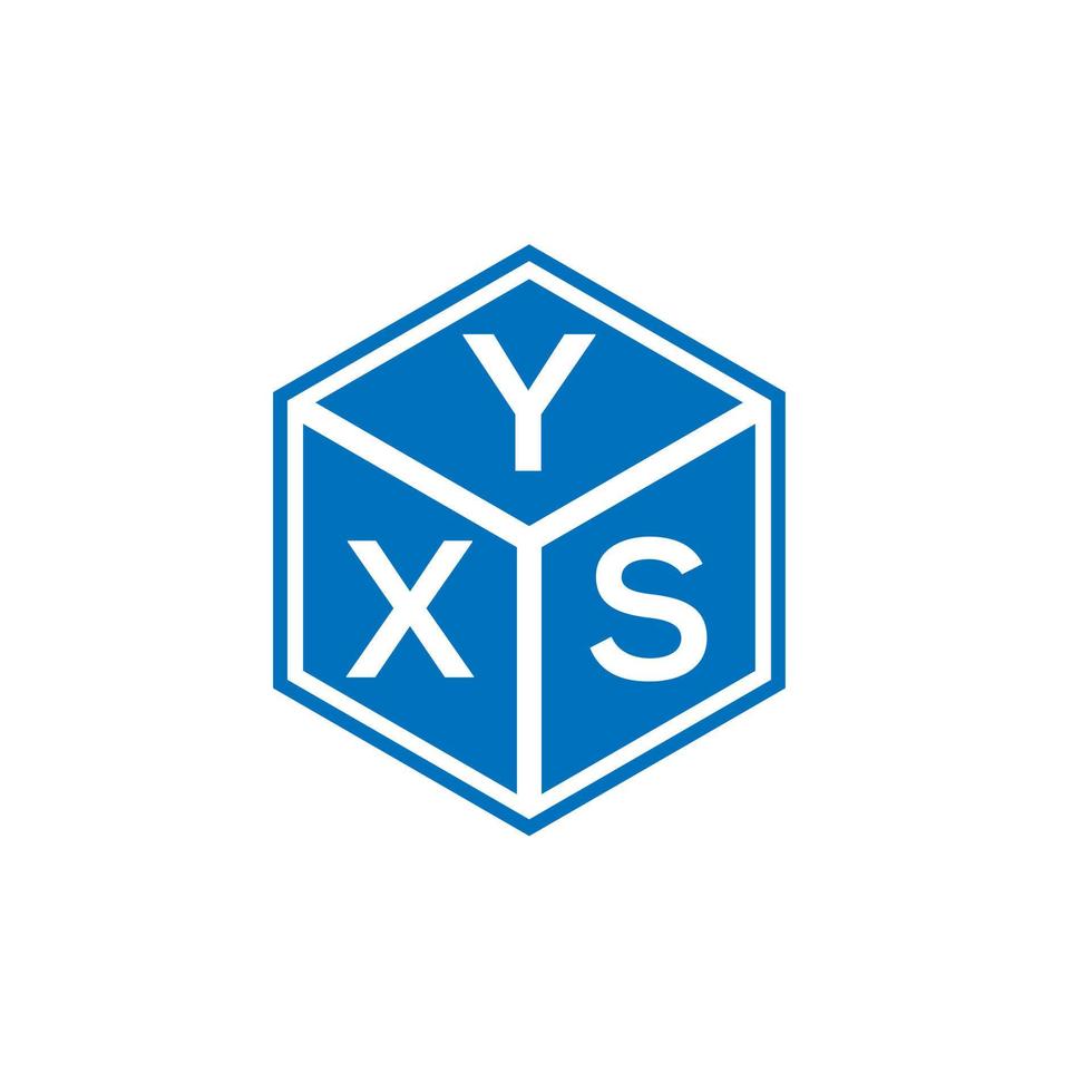 YXS letter logo design on white background. YXS creative initials letter logo concept. YXS letter design. vector
