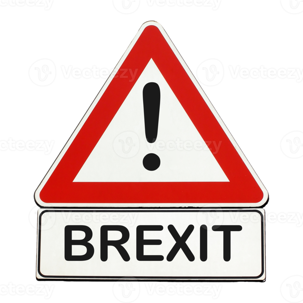 Brexit danger sign transparent PNG