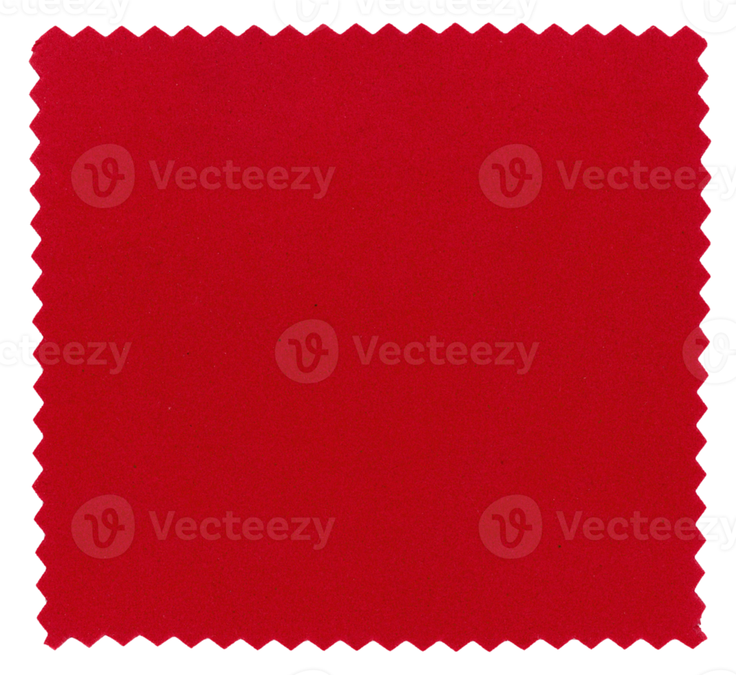 red fabric swatch sample transparent PNG