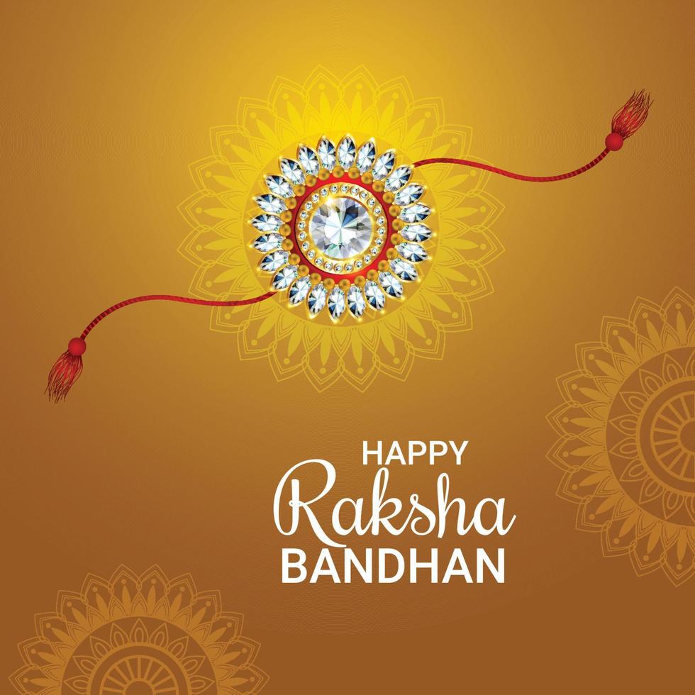 festival indio feliz raksha bandhan fondo de celebración vector