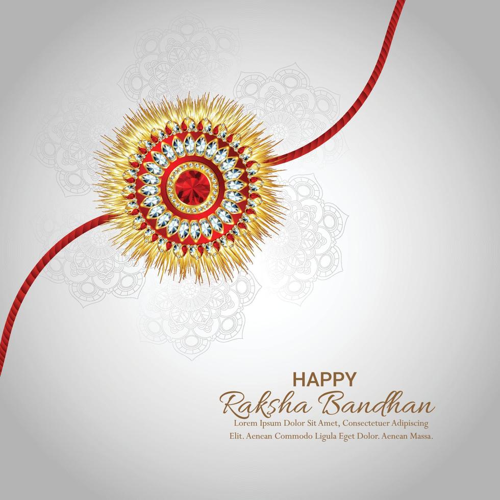 Creative design concept for happy raksha bandhan design concept vector