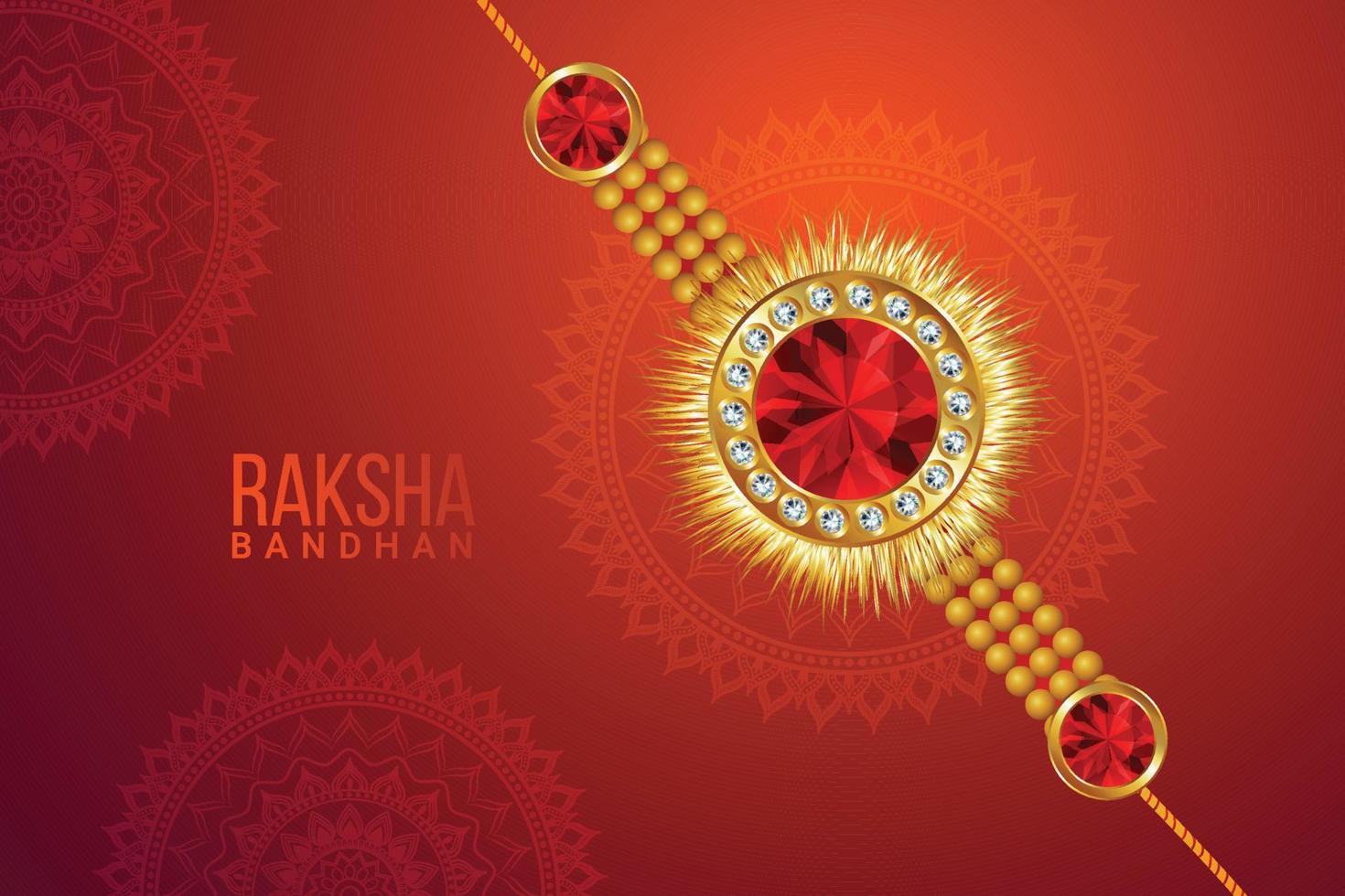 Happy raksha bandhan celebration background vector