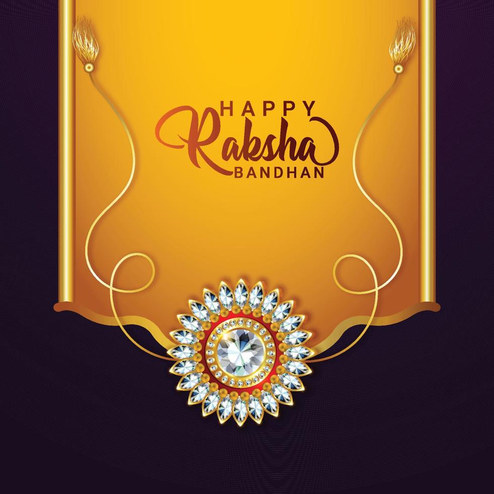 Happy raksha bandhan celebration background vector