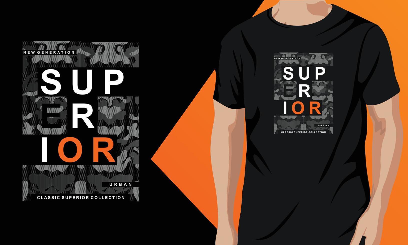 Superior T-shirt Print Design Vector Graphic Resource