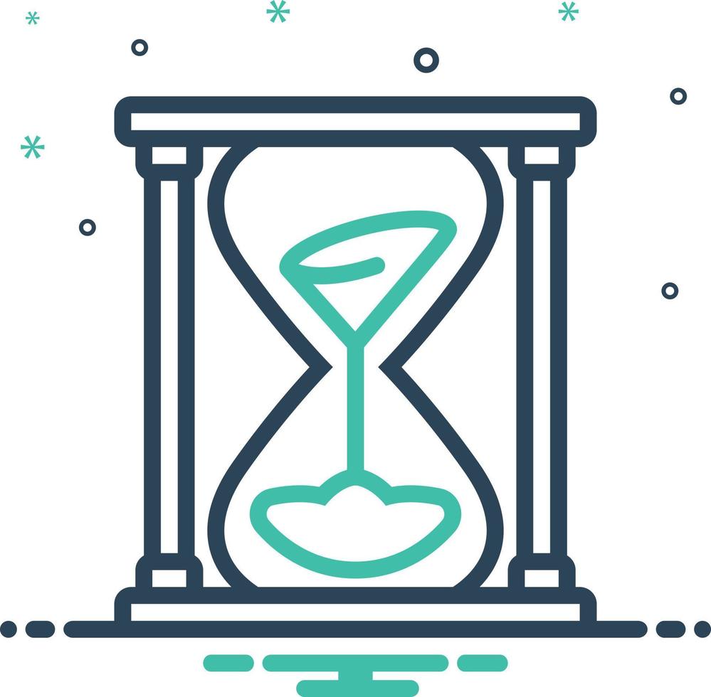 Mix icon for sands of time vector
