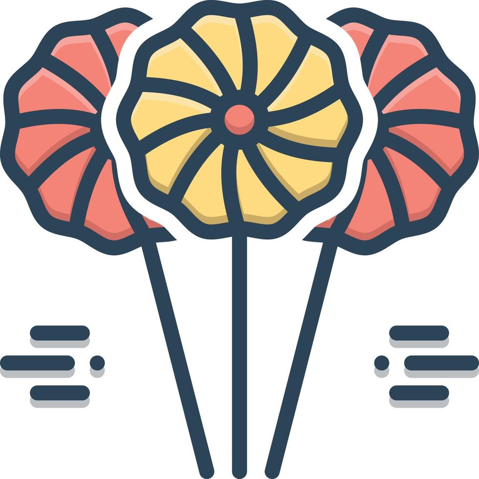 Colorful icon for lolipop vector