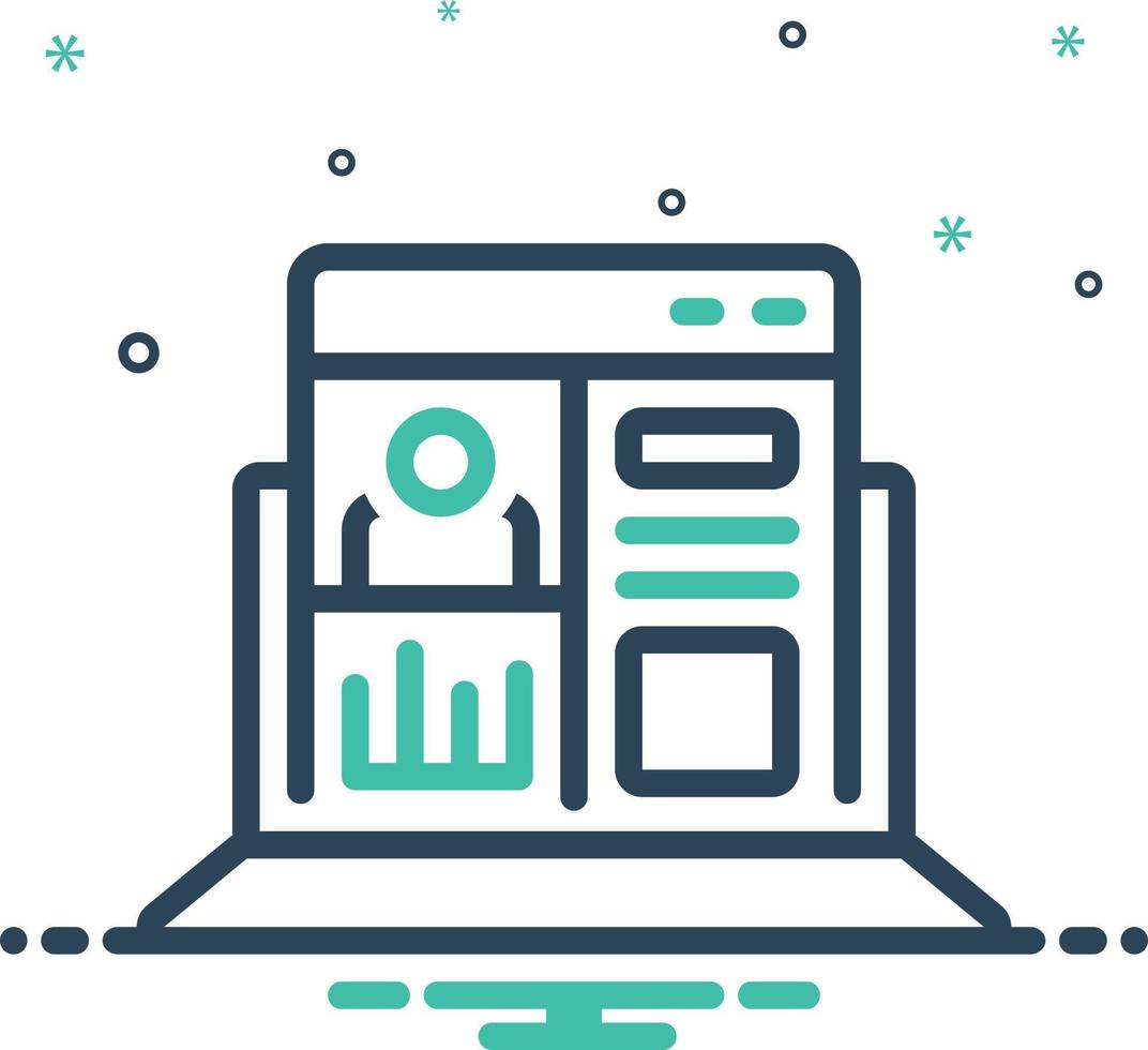 Mix icon for admin panel vector