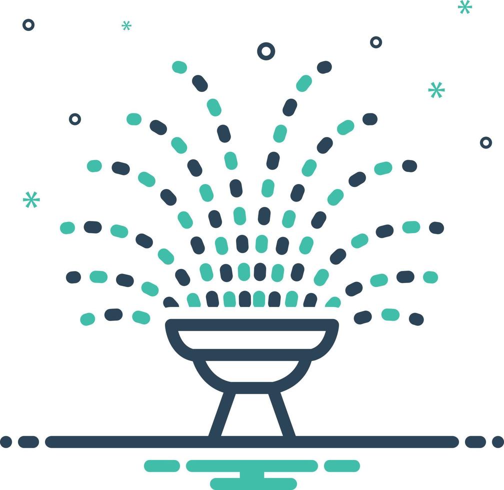 Mix icon for fountain vector