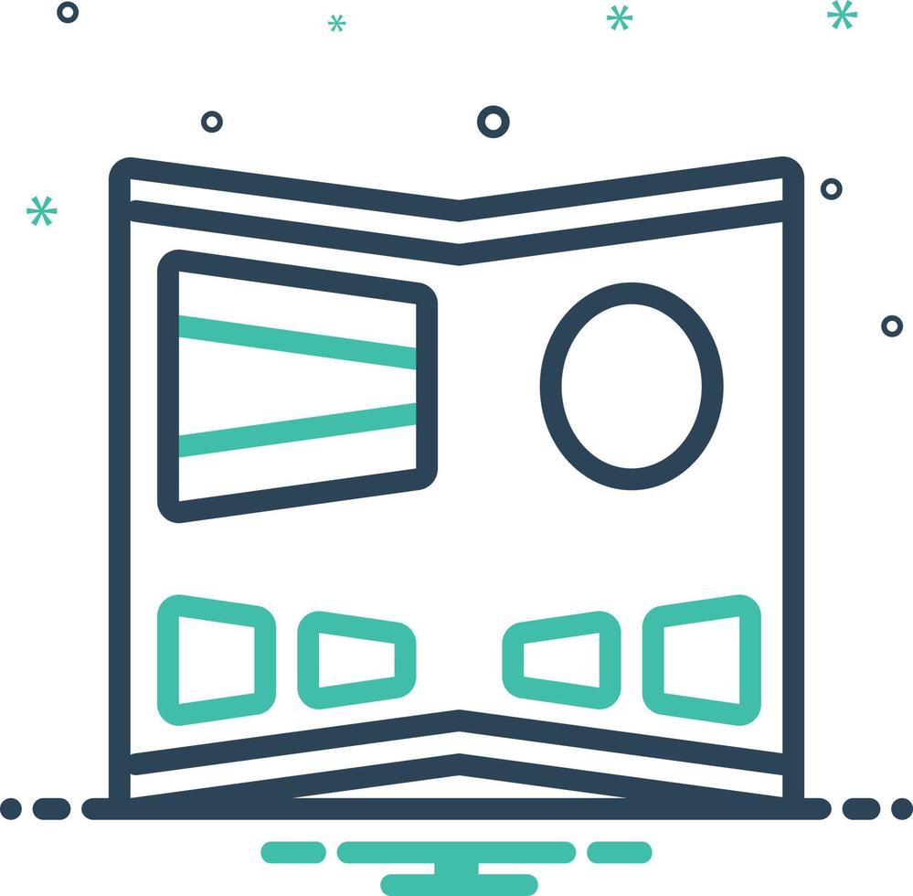 Mix icon for flexible display vector