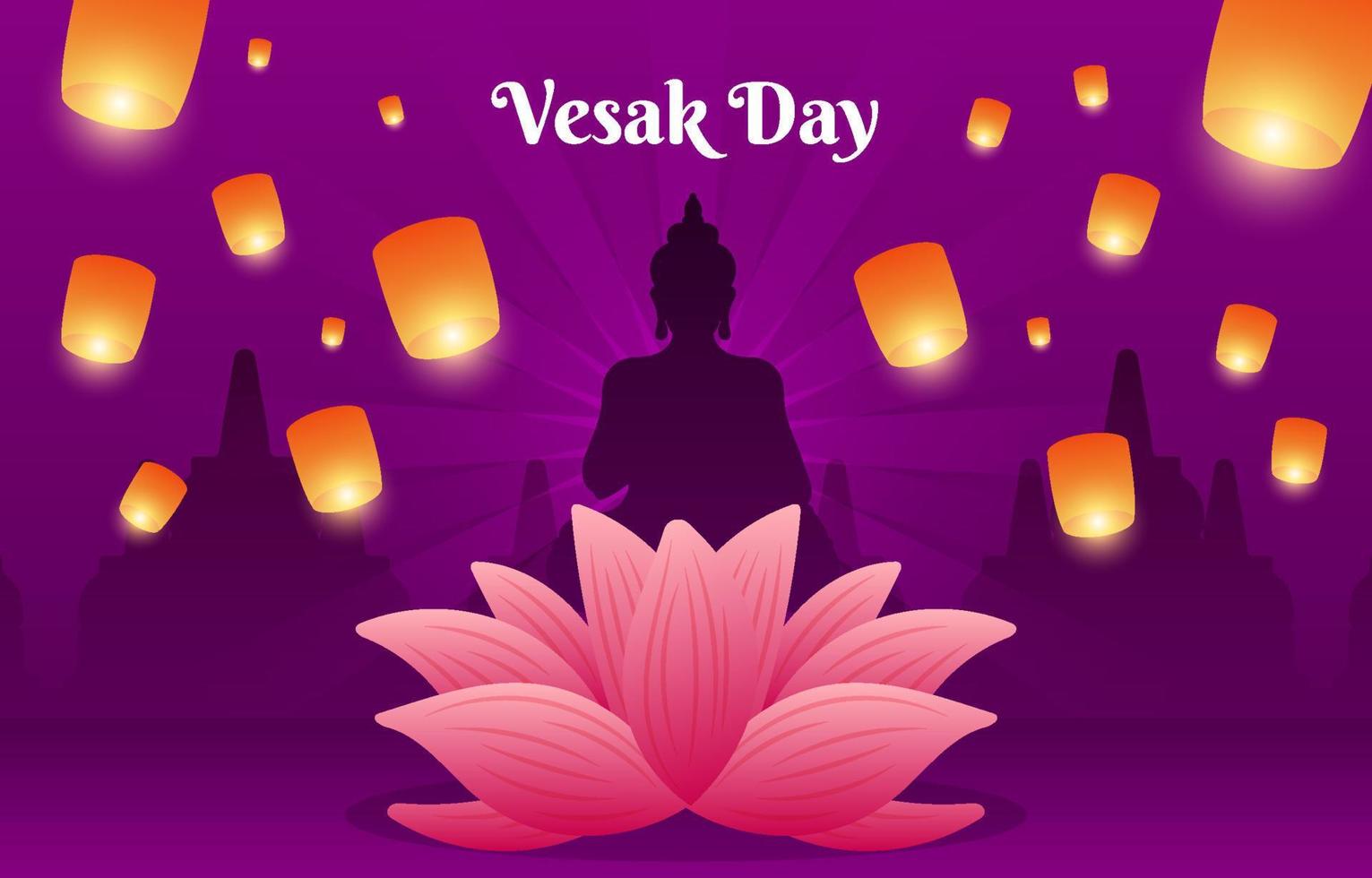 Festivity Vesak Background vector