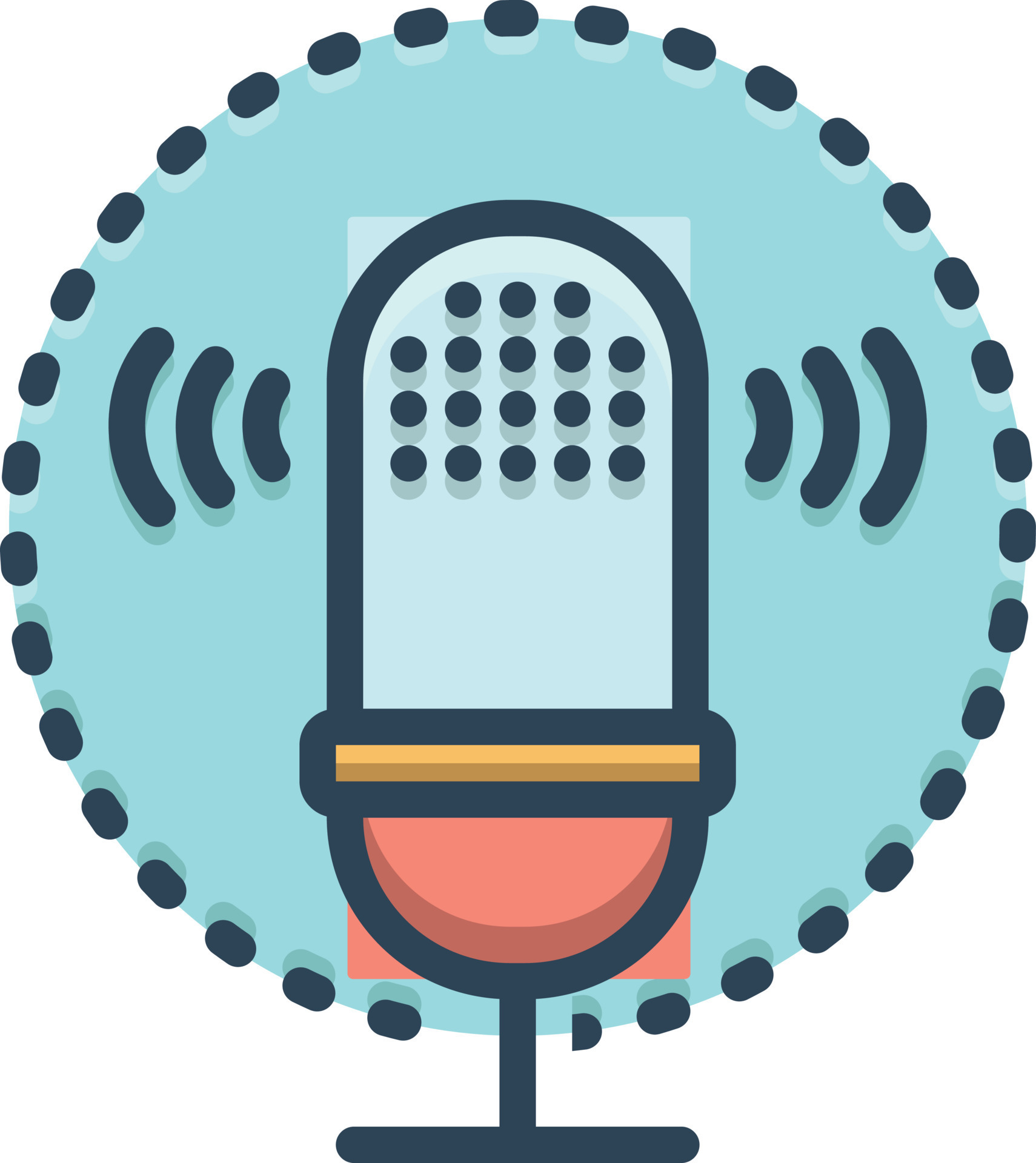 Colorful icon for voice recognition 7304229 Vector Art at Vecteezy