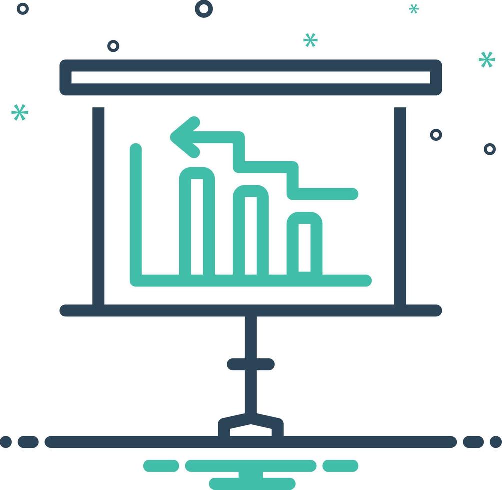 icono de mezcla para el diagrama vector