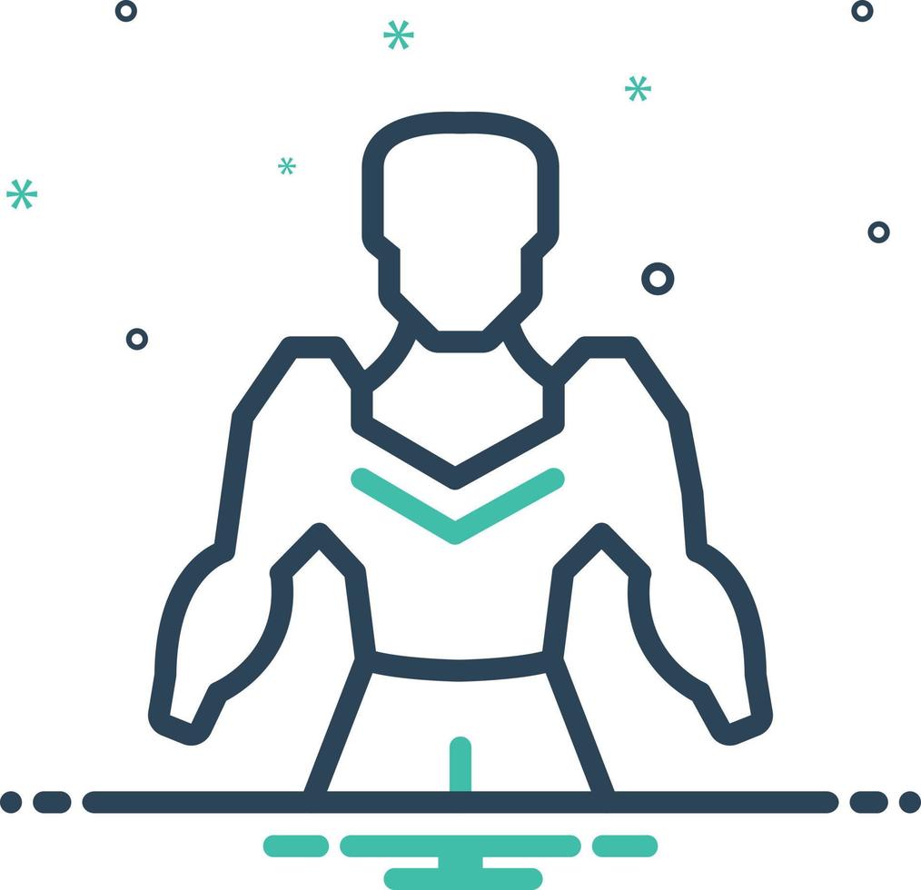 Mix icon for humanoid vector
