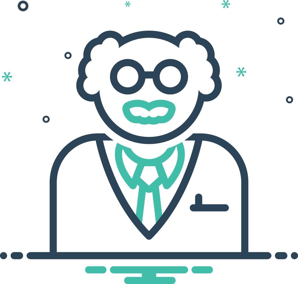 Mix icon for scientist vector