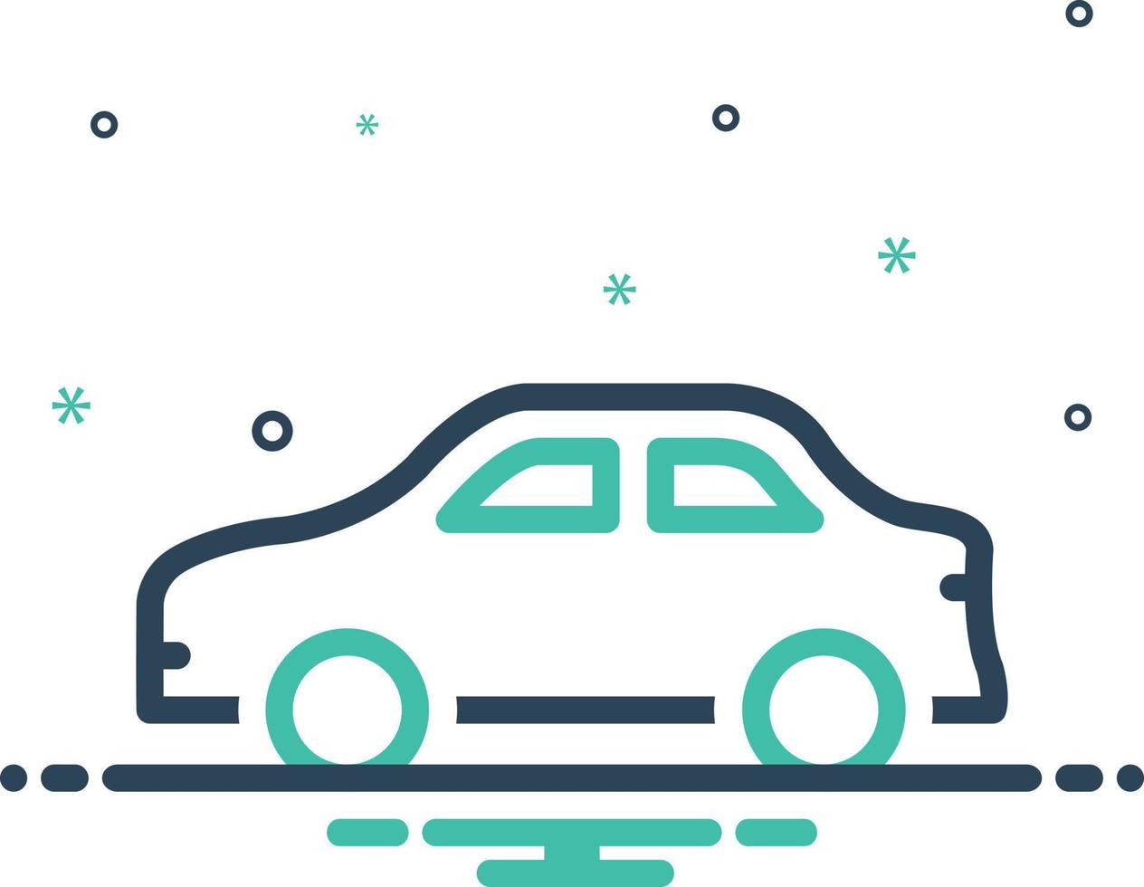 icono de mezcla para coche vector