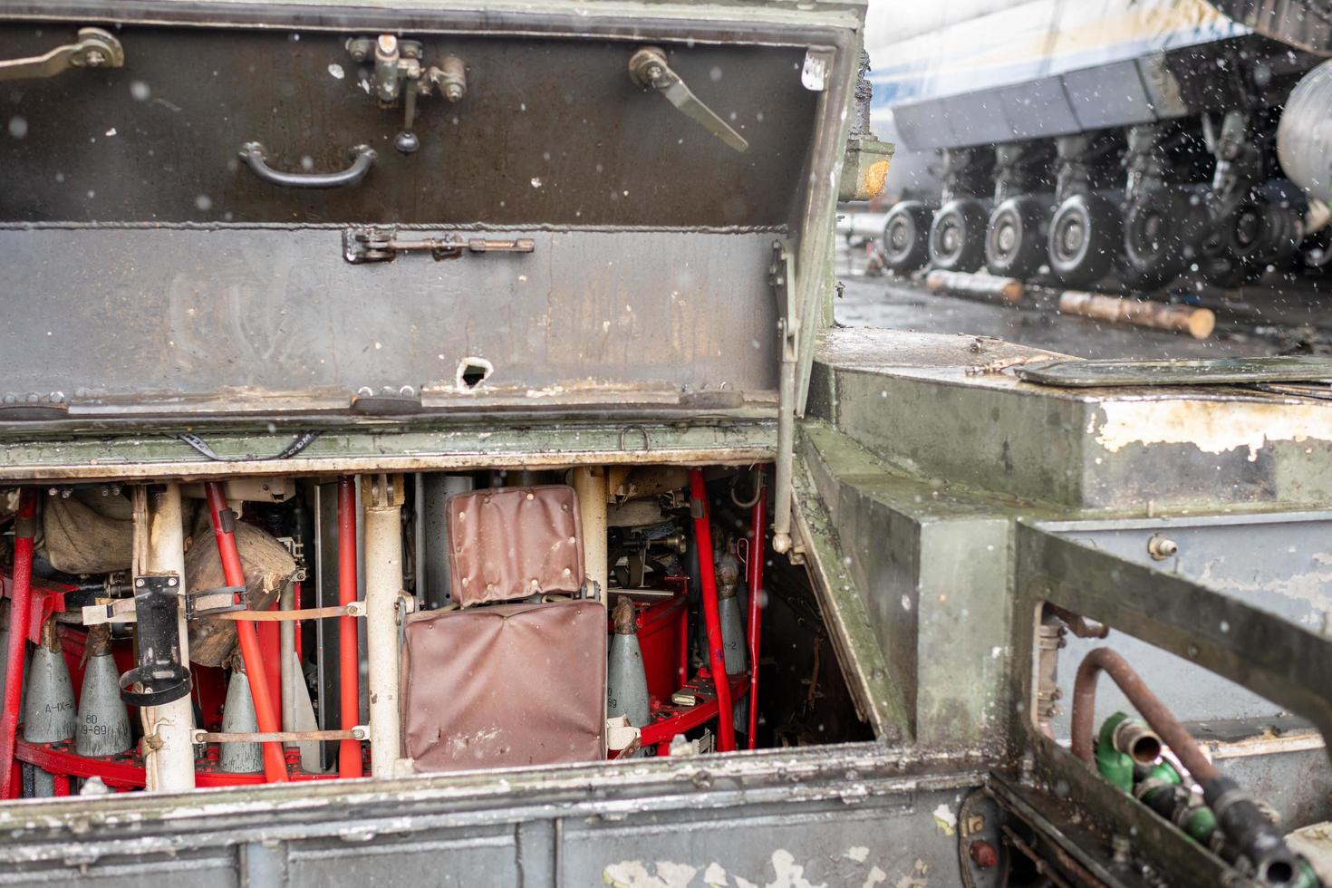 war destroyed on Ukraine airport by russian troops photo