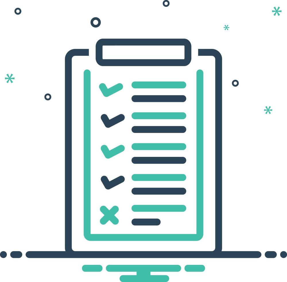 Mix icon for list vector