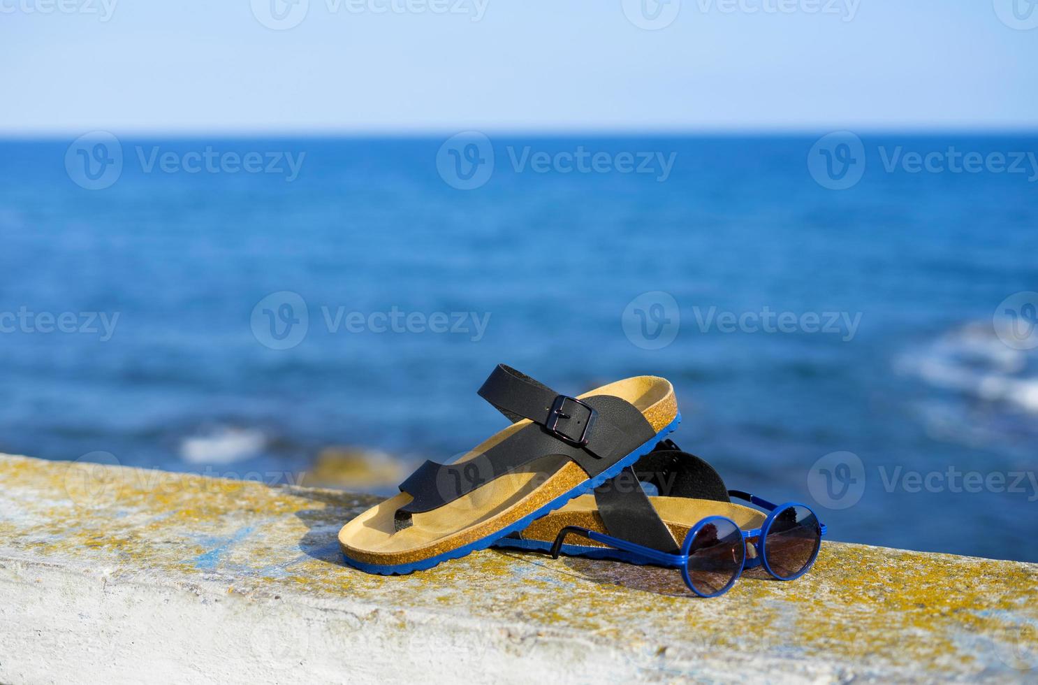 Men's summer accessories for beach holidays photo