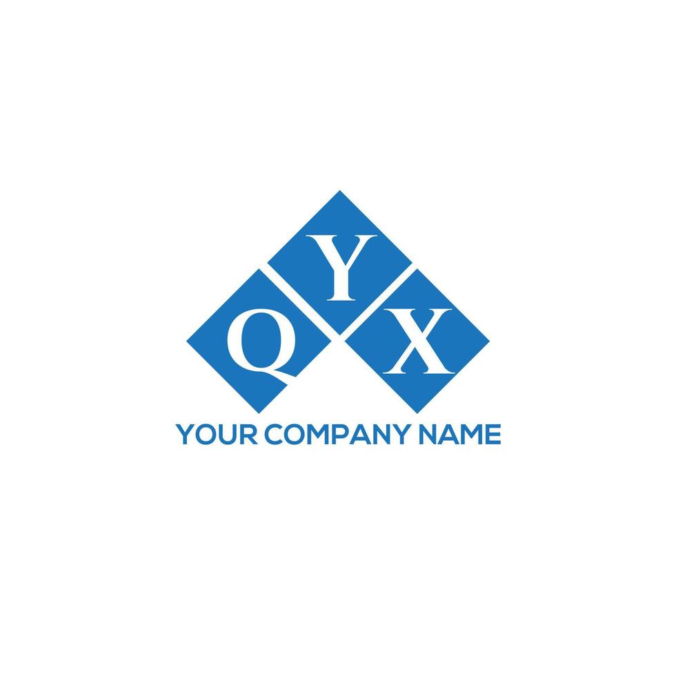 QYX letter logo design on white background. QYX creative initials letter logo concept. QYX letter design. vector