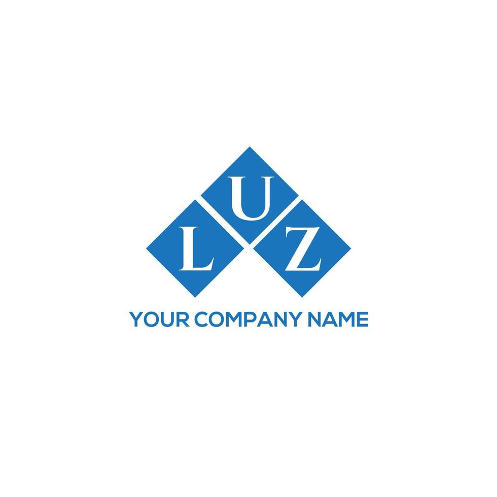 LUZ letter logo design on white background. LUZ creative initials letter logo concept. LUZ letter design. vector