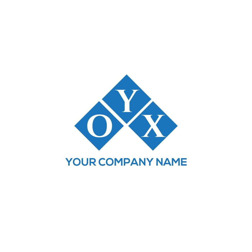 OYX letter logo design on white background. OYX creative initials ...