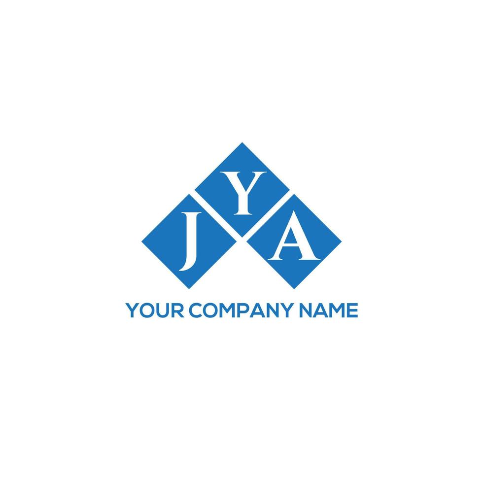 JYA letter logo design on white background. JYA creative initials letter logo concept. JYA letter design. vector
