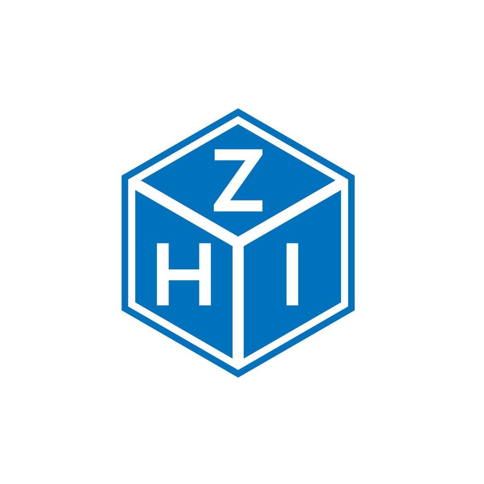 ZHI letter logo design on white background. ZHI creative initials letter logo concept. ZHI letter design. vector