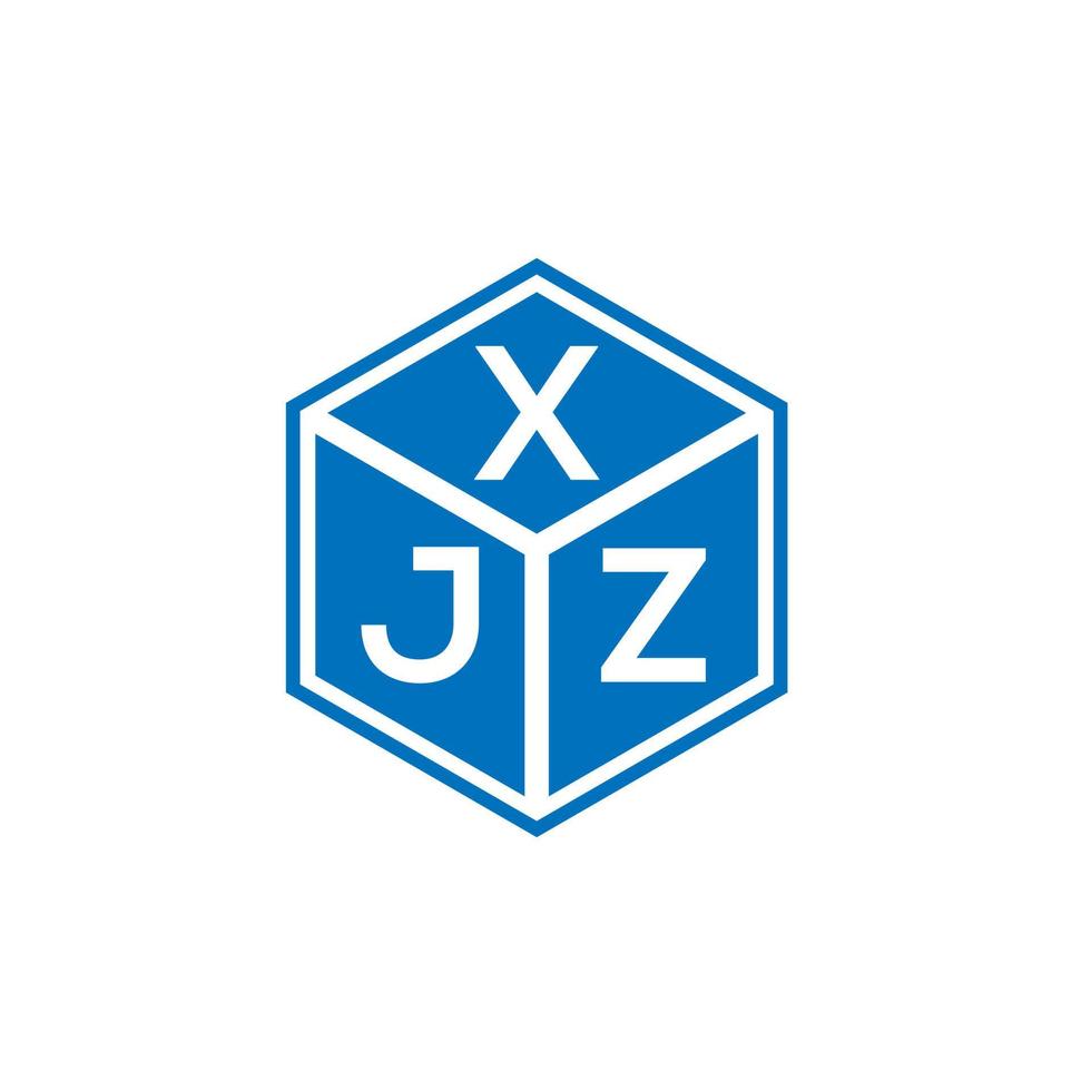 diseño de logotipo de letra xjz sobre fondo blanco. concepto de logotipo de letra de iniciales creativas xjz. diseño de letras xjz. vector