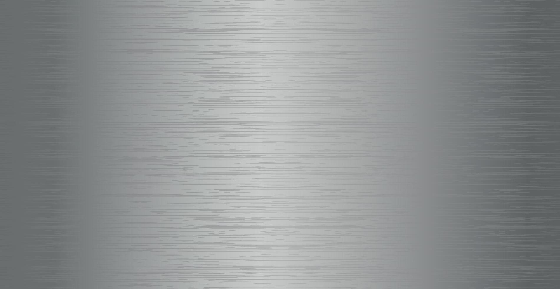 fondo panorámico textura de metal de acero plateado - vector