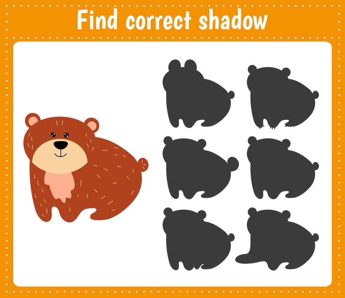 Find the correct shadow Bear vector