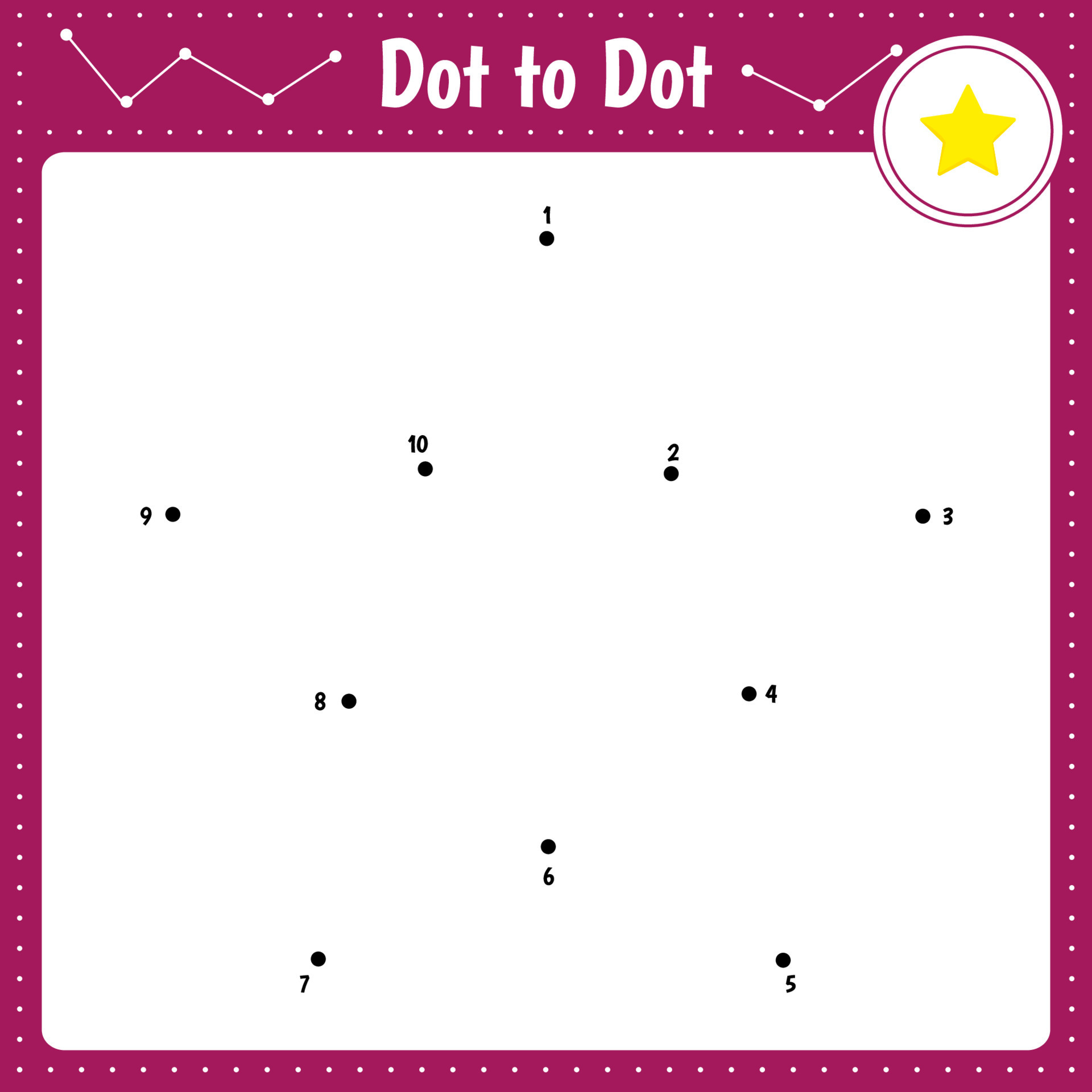Connect the dots. Star 7306921 Vector Art at Vecteezy