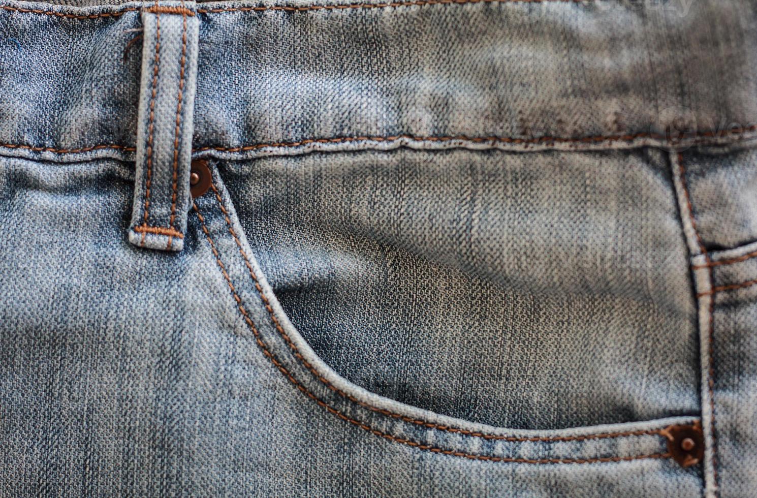 textura de jeans de cerca foto