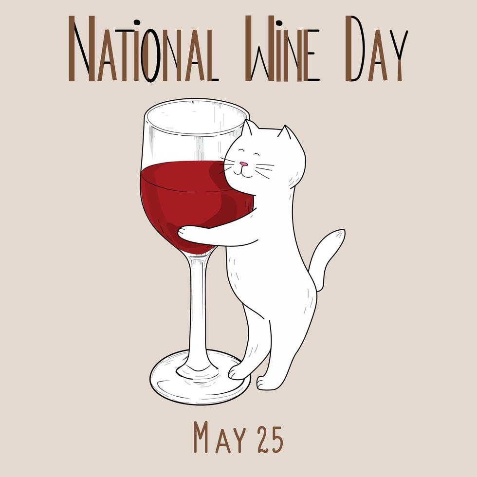 National Wine Day vector