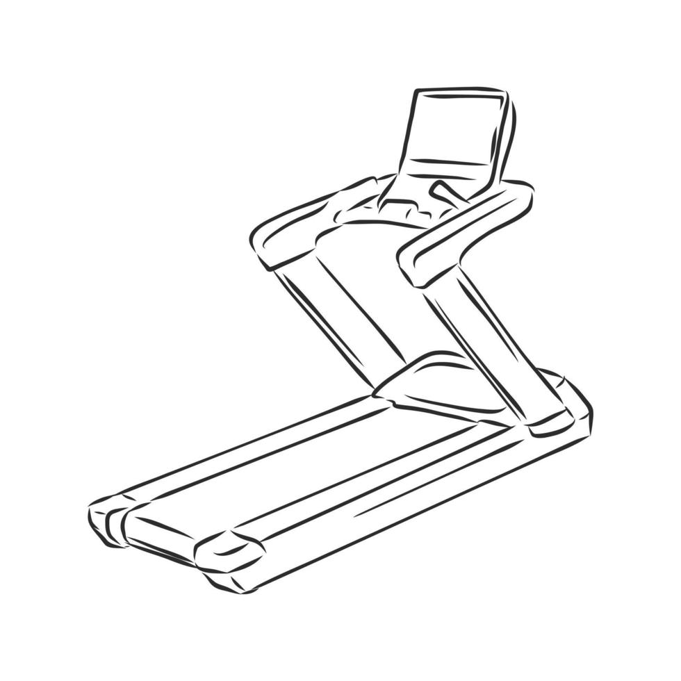 treadmill vector sketch