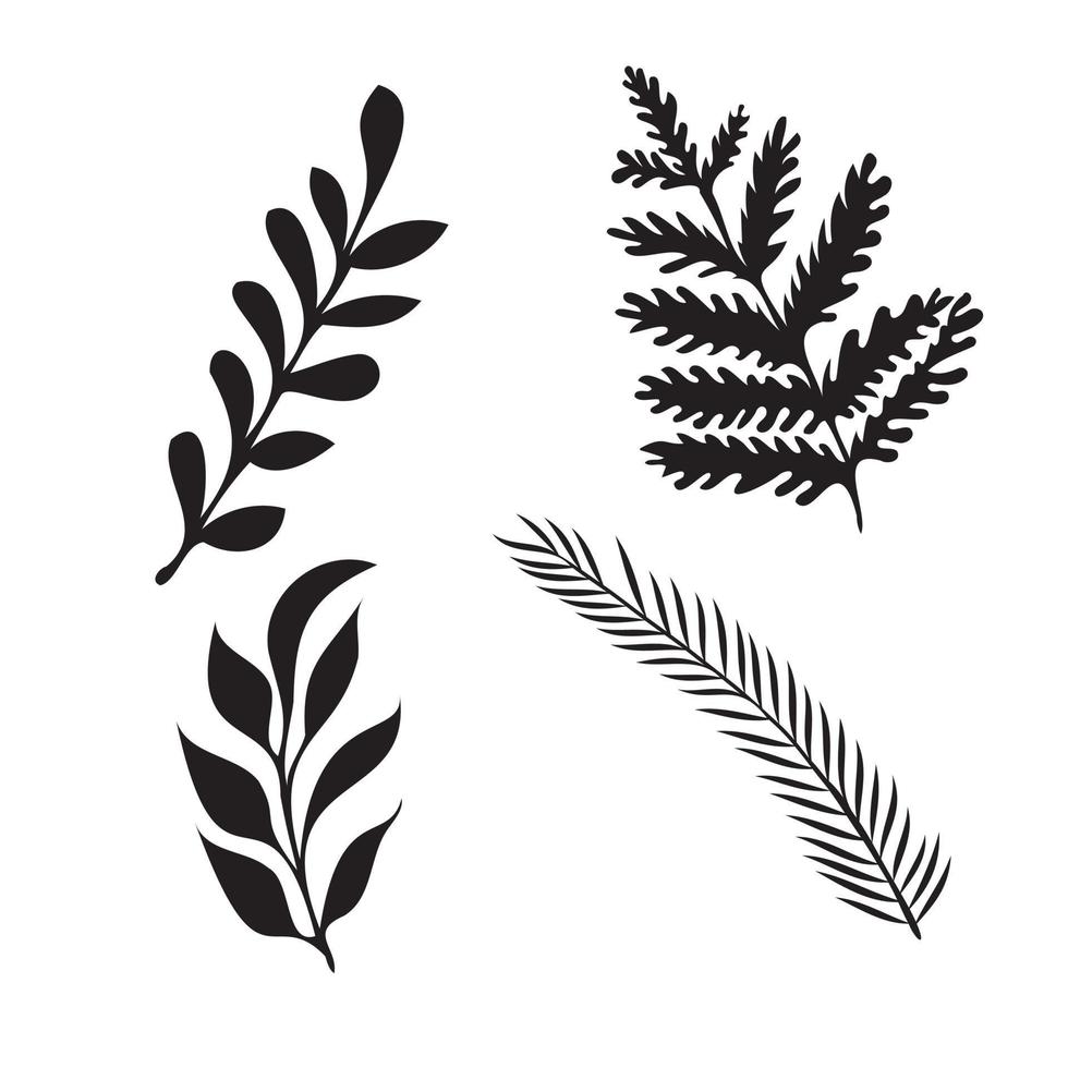 twig flower vector sketch