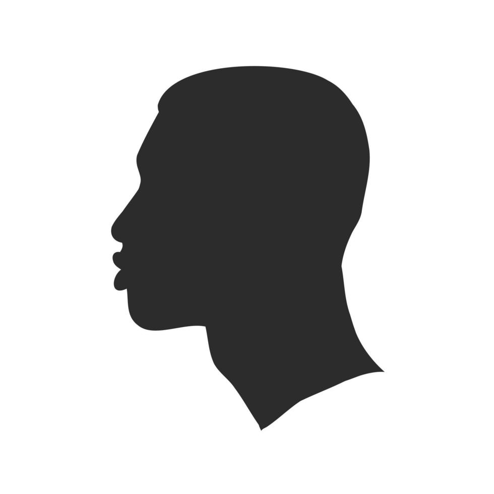 human profile vector sketch