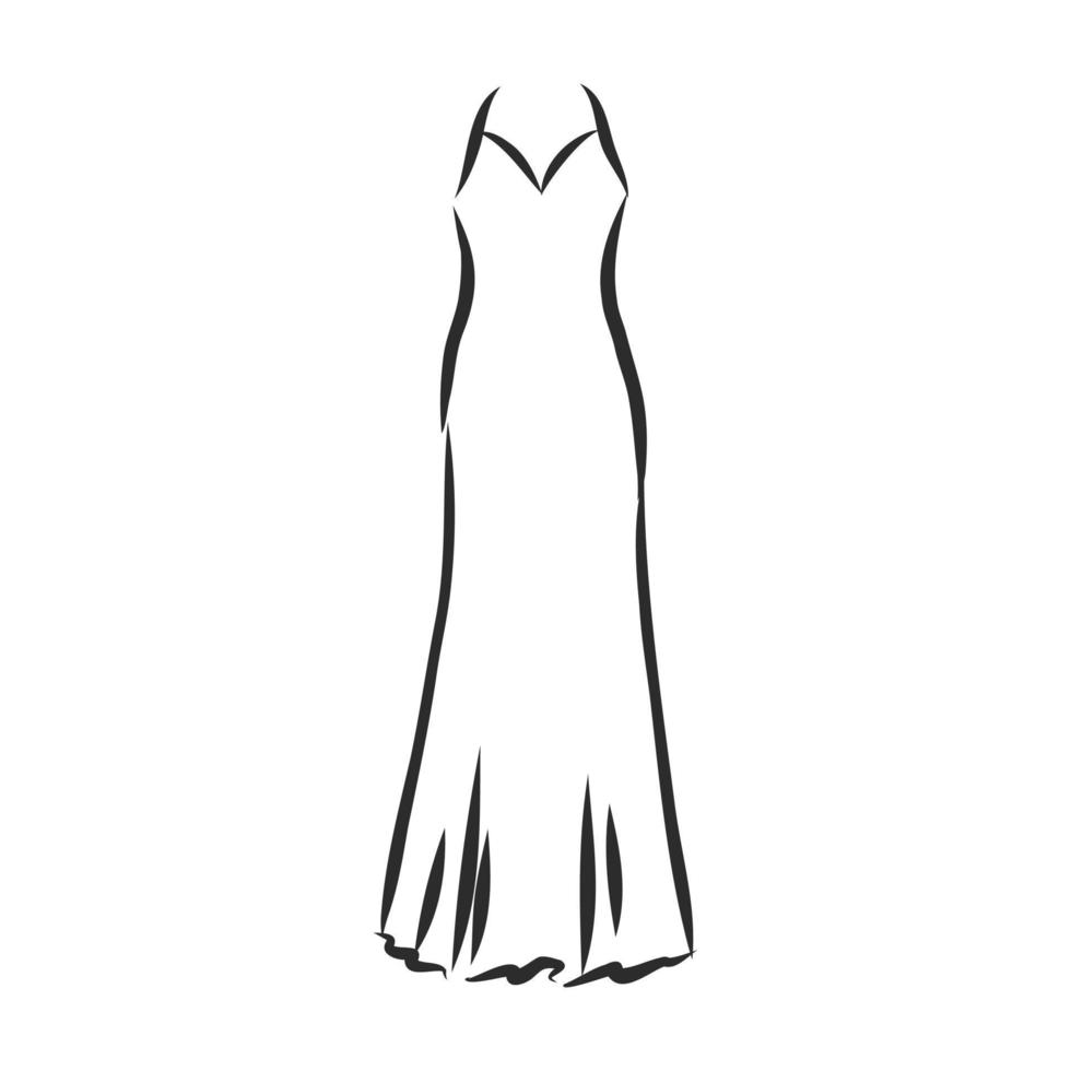 dress vector sketch
