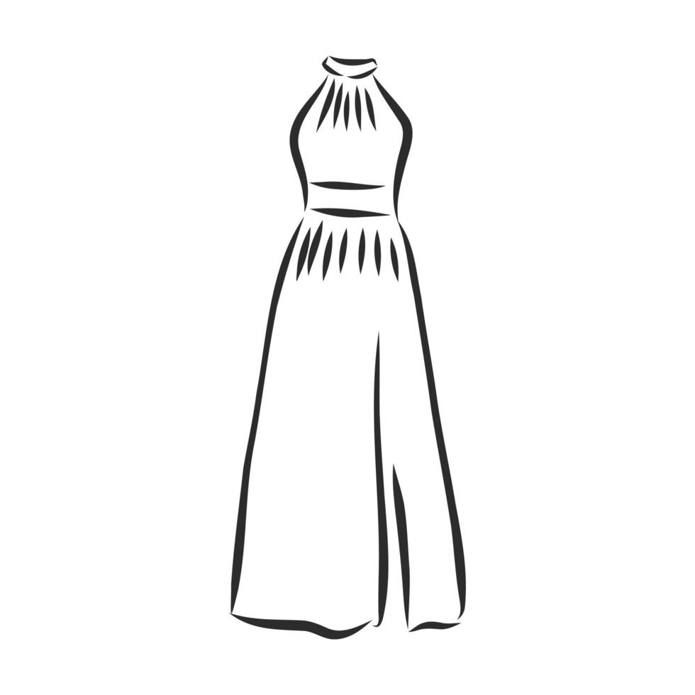 dress vector sketch