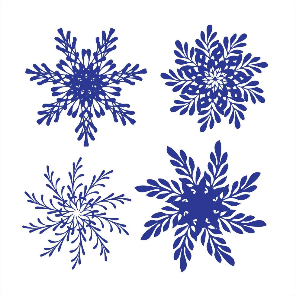 snowflake rosette vector sketch