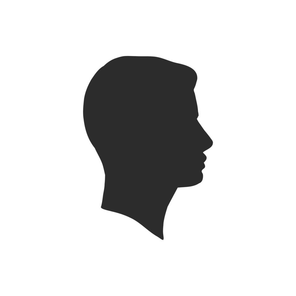 human profile vector sketch